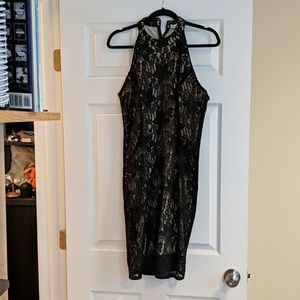 JustFab lace black dress